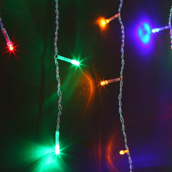 Гирлянда бахрома 1,8*0,5 м IP20 100-001 мульти Eurosvet 100-001