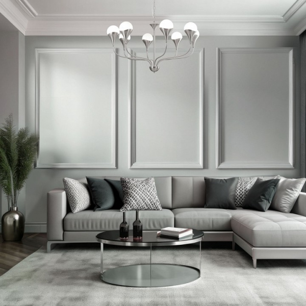 Подвесной светильник 60169/8 никель Eurosvet Calyx