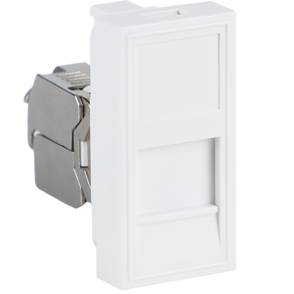 Donel Розетка DEC RJ45 FTP кат.6, 1мод., бел. (22.5х45мм), серия (тип) DEC, DECF12WF6