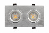 DK3022-CM Встраиваемый светильник, IP 20, 10 Вт, GU5.3, LED, серый, пластик