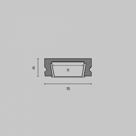 Профиль ALM001S-2M ALM001S-2M Maytoni Алюминиевый профиль