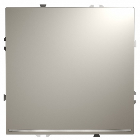 Выключатель встраиваемый VOLTUM S70 одноклавишный с подсветкой 10А, (кашемир)