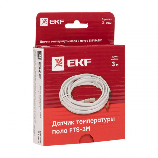 Датчик температуры пола 3 метра EKF Basic Датчик температуры пола 3 метра EKF Basic