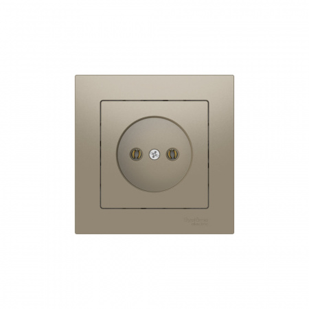 Systeme Electric AtlasDesign Шампань Розетка без заземления, 16А, в сборе, быстрозажим. клем.