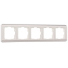 Рамка из поликарбоната на 5 постов Stream перламутровый W0052113