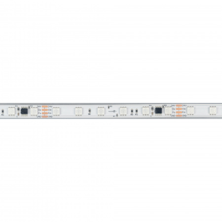 Arlight Лента герметичная SPI-PS-B60-12mm 24V RGB-PX6-BPT (12 W/m, IP67, 5060, 5m) (бегущий огонь)