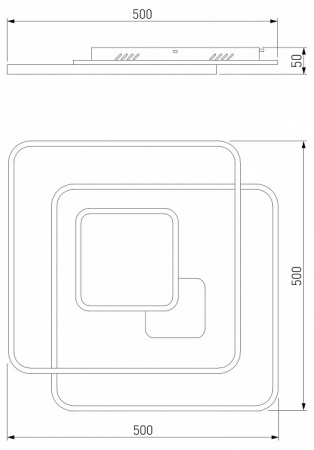 Потолочный светодиодный светильник 90255/1 Eurosvet Caroline