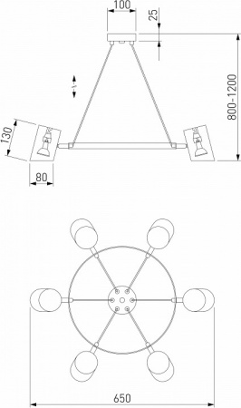 Подвесной светильник 70147/8 белый Eurosvet Splay