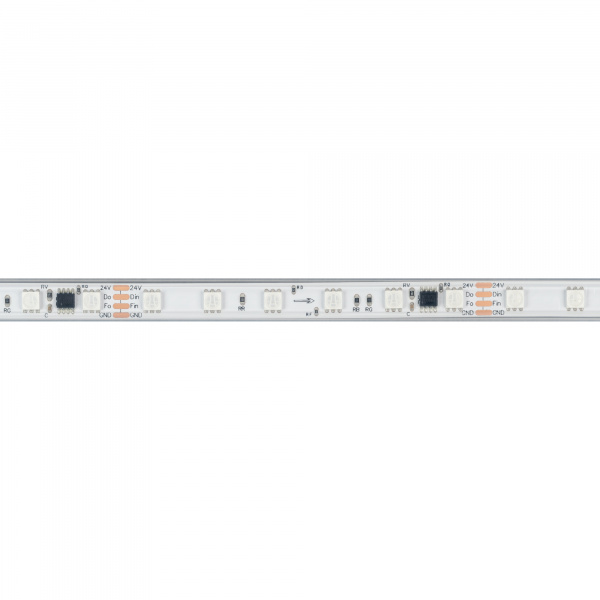 Arlight Лента герметичная SPI-PS-B60-12mm 24V RGB-PX6-BPT (12 W/m, IP67, 5060, 5m) (бегущий огонь)