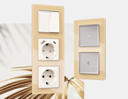 Рамка ALFA Platos (Шампань Стекло органическое) 1-ая AF330601