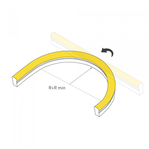 Arlight Лента герметичная HALO-SIDE-A160-10x17mm 24V Day4000 (10 W/m, IP67, 5m, wire x1) (Вывод прямой, 3 года)