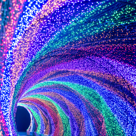 Arlight Светодиодная гирлянда ARD-STRING-CLASSIC-10000-BLACK-100LED-FLASH PINK (230V, 7W) (Ardecoled, IP65)