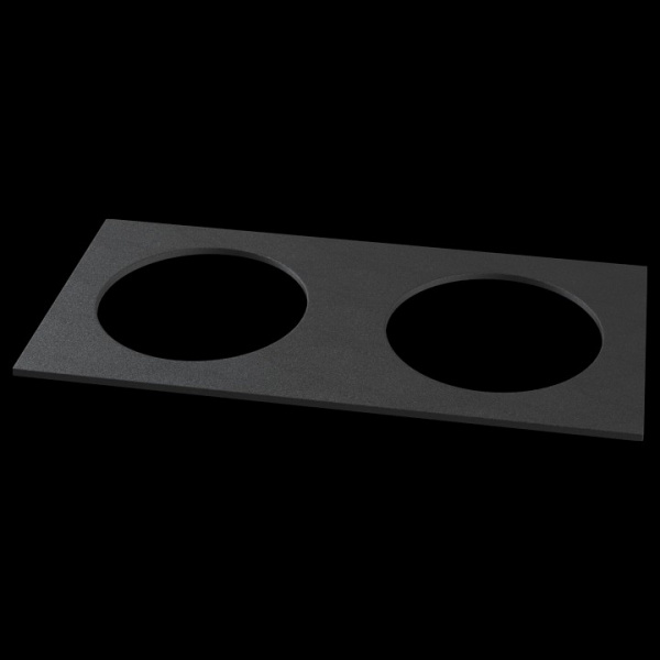 Рамка декоративная для встраиваемого светильника Kappell черный DLA040-03B Maytoni Accessories for downlight