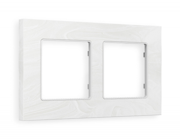 Рамка ALFA Grand (Белый мрамор) 2-ая AF930102