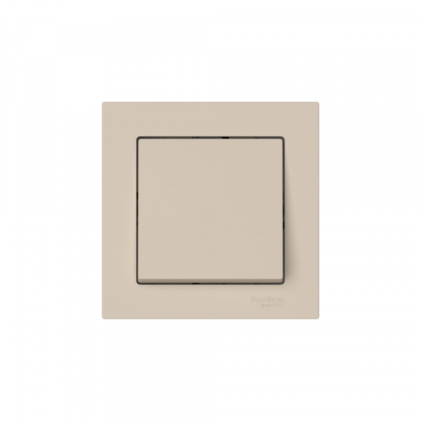 Systeme Electric AtlasDesign Песочный Выключатель 1-клавишный, сх.1, 10АХ, в сборе, быстрозажим. клем.