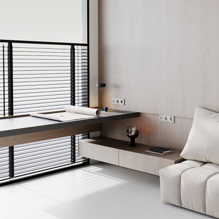 Розетка встраиваемая VOLTUM S70 с заземлением 16А, (кашемир)