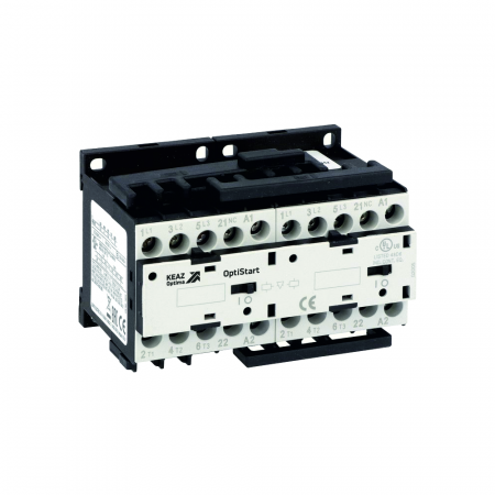 КЭАЗ Мини-контактор реверсивный OptiStart K-MCR-09-30-01-A024 с подкл. силовой цепи и цепи управления