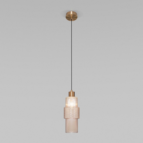 Подвесной светильник с плафоном 50209/1 бронза Eurosvet Soho