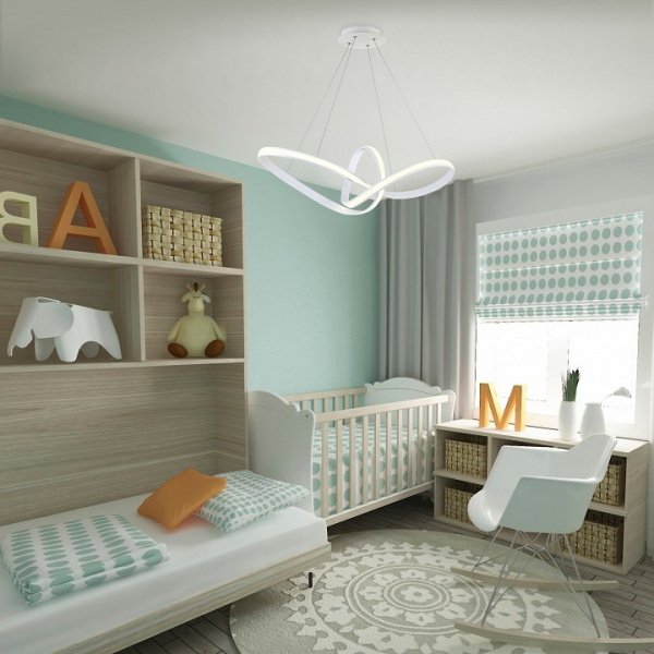 Подвесной светодиодный светильник 90174/1 белый Eurosvet Kink