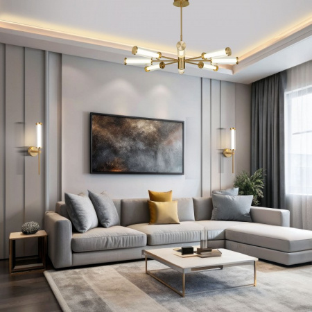 Настенный светодиодный светильник 50387 LED латунь Eurosvet Stark