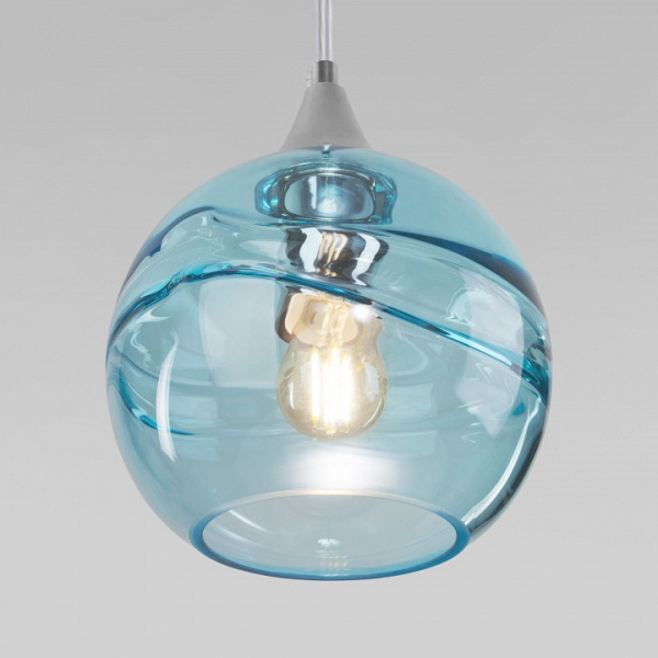Подвесной светильник 50221/1 голубой Eurosvet Lotus