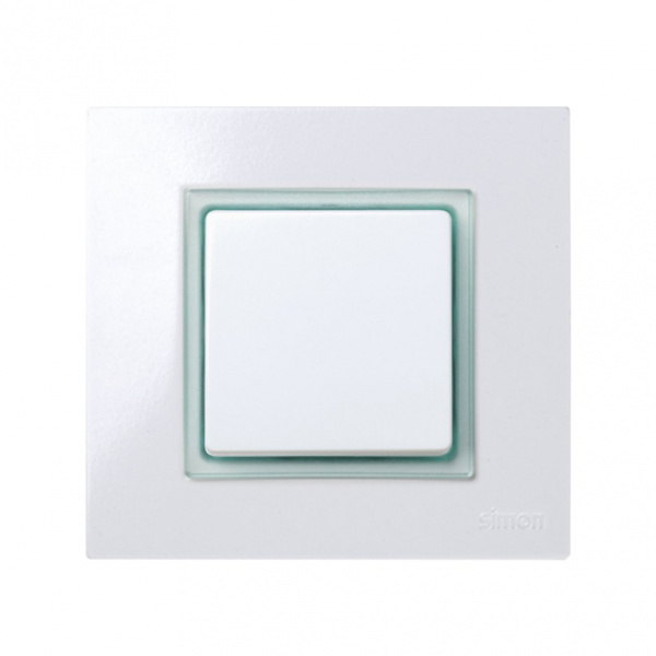 Simon 27 Play Зеленая прозрачная Вставка декоративная для рамок с вырезом под декор