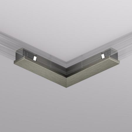 TR5723-DN Электрический коннектор для трека SHINE BASE 90° потолок-потолок, темный никель, алюминий