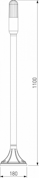 Светильник садово-парковый со светодиодами ISIDA LED черный 35165/F Elektrostandard ISIDA a063451 Светильник садово-парковый со светодиодами ISIDA LED черный 35165/F Elektrostandard ISIDA a063451