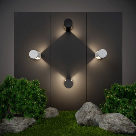 Уличный настенный светодиодный светильник Nimbus IP54 1540 TECHNO LED черный Elektrostandard Nimbus a053451