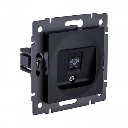 Розетка Ethernet RJ45 Cat.6, черный Kollinger REA-018BK для Aspekt, Eleganz, Reflex