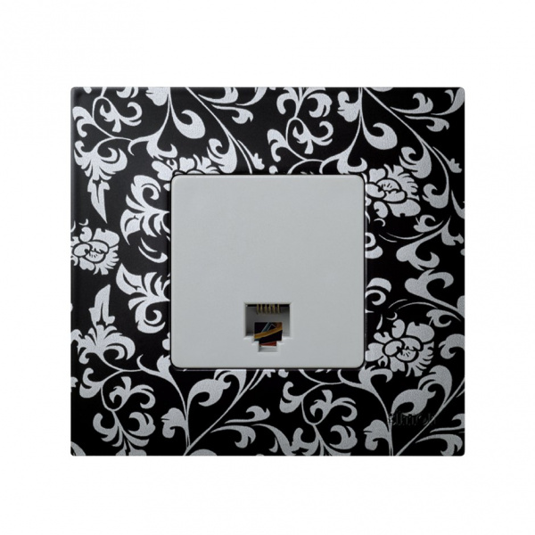 Simon 27 Мех Серая Розетка телефонная RJ-12, 6 конт