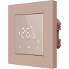 Donel Терморегулятор с датчиком пола 16 A, 55*55 мм., дисплей в одном уровне с рамкой, стекло кашемир, серия DTEF