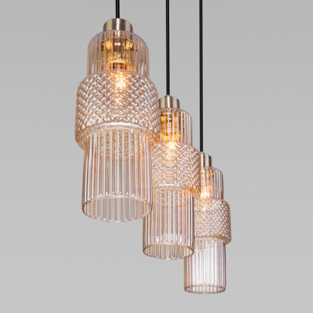 Подвесной светильник с плафонами 50209/3 бронза Eurosvet Soho