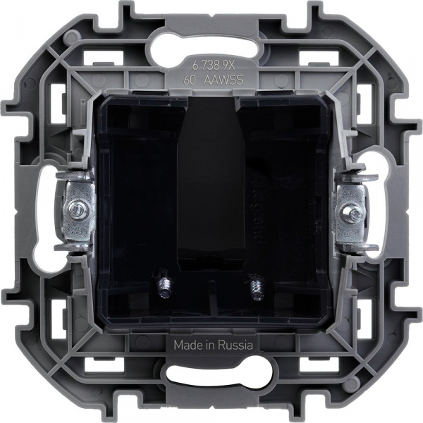 Legrand INSPIRIA Антрацит Вывод кабеля с зажимом для крепления