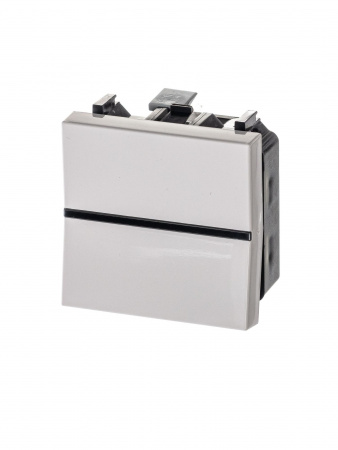 ABB NIE Zenit Бел Выключатель 1-клавишный 2 мод