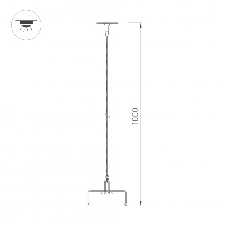 Arlight Подвес ALT-TUBULAR-HANG-L1000 (SL) (-)