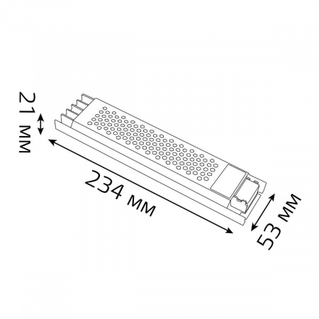 Блок питания Gauss 150W 12V IP20 ультратонкий 202001150