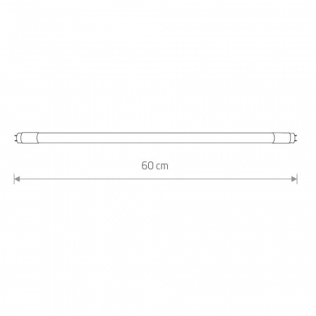 Лампа светодиодная T8 11W 3000K прозрачная 7500