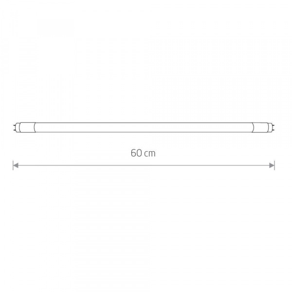 Лампа светодиодная T8 11W 3000K прозрачная 7500