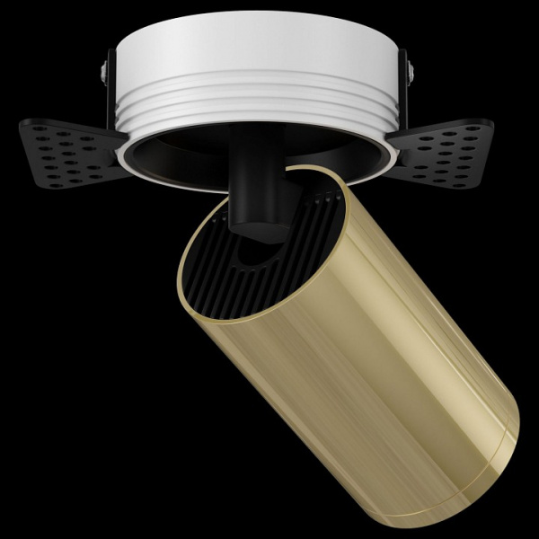 Встраиваемый светильник (Набор) C058CL-1BG(C058CL-01B(1шт.), TRA020-01G(1шт.), DLA048-01W(1шт.)) Maytoni Focus S