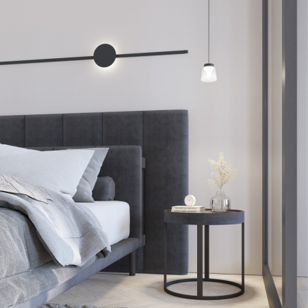 DK5317-BK Светильник для трека Air, серия Hang 3000 со светодиодом, ?90*86mm, 48V DC, 4W, RA?95, 120°, 3000K, IP20, черный, алюминий, стекло, акрил