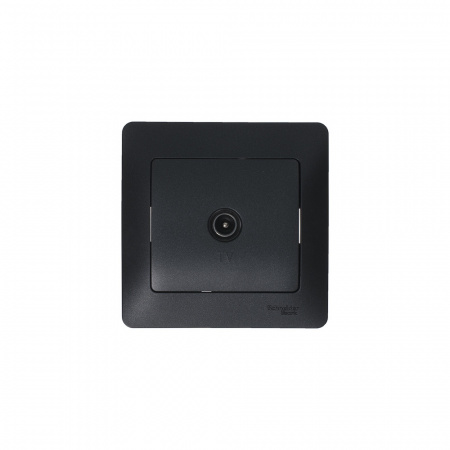 SE Glossa Антрацит Розетка TV оконечная 1DB