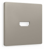 Лицевая панель ALFA (Серо-бежевый матовый) для HDMI розетки QUANT AP3740