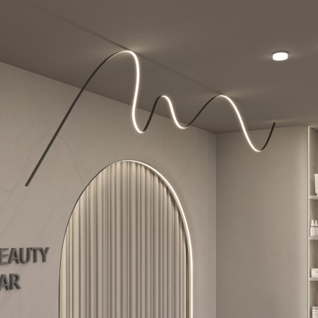 Arlight Профиль ARH-BENT-W18-2000 ANOD BLACK (Алюминий)