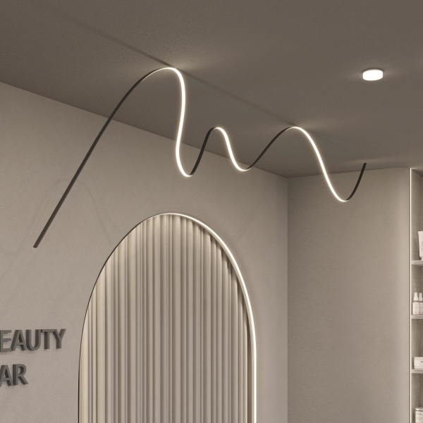 Arlight Профиль ARH-BENT-W18-2000 ANOD BLACK (Алюминий)