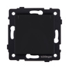 Розетка штепсельная SCHUKO 16A/250 В с крышкой, черный матовый Kollinger REA-006BM для Aspekt, Eleganz, Reflex