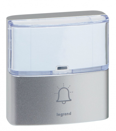 Legrand Звонок беспроводной - комплект "Премиум" - 30 рингтонов - дальность 200 м - цвет алюминий