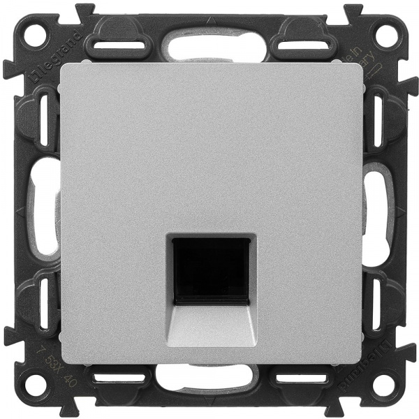 Legrand Valena LIFE DIY Алюм Розетка комп(RJ45) 1-ая 5 кат UTP