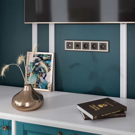 Накладка для розетки бронзовый W1179012