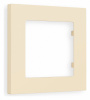 Рамка ALFA Techno (Бежевый матовый) 1-ая AF220331